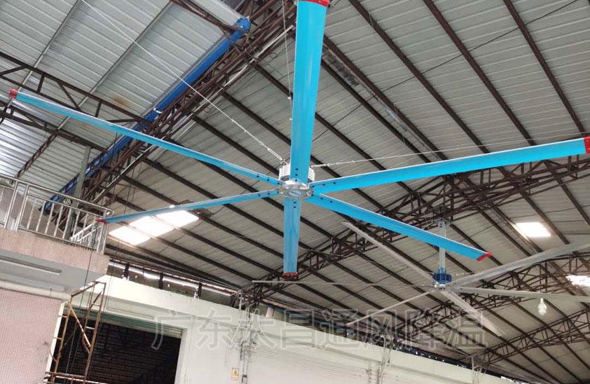 大型工業(yè)風扇 高大空降安裝大幅度降低使用成本