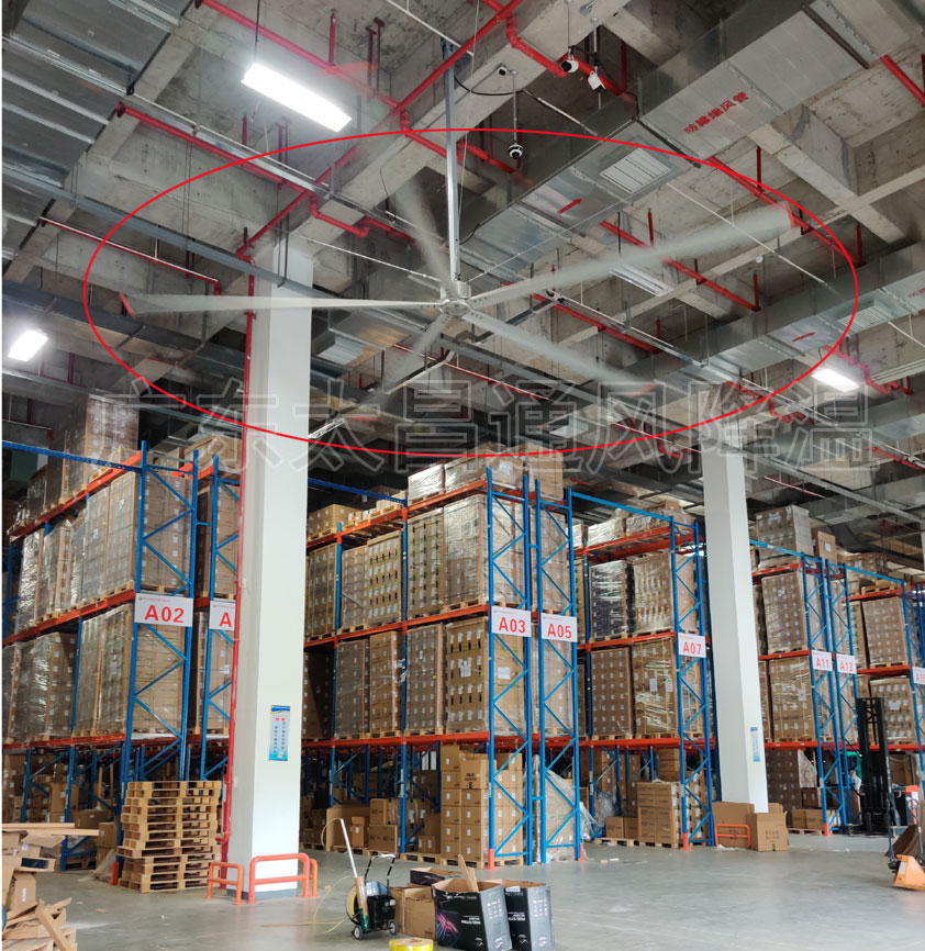 電商倉儲(chǔ)物流通風(fēng)降溫 工業(yè)大風(fēng)扇