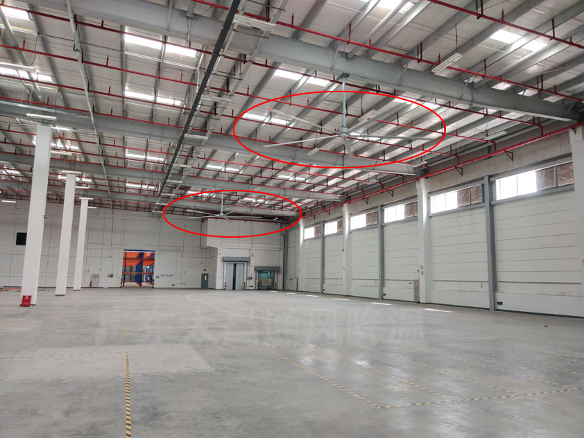 車(chē)間工業(yè)風(fēng)扇 鐵皮廠房降溫解決方法